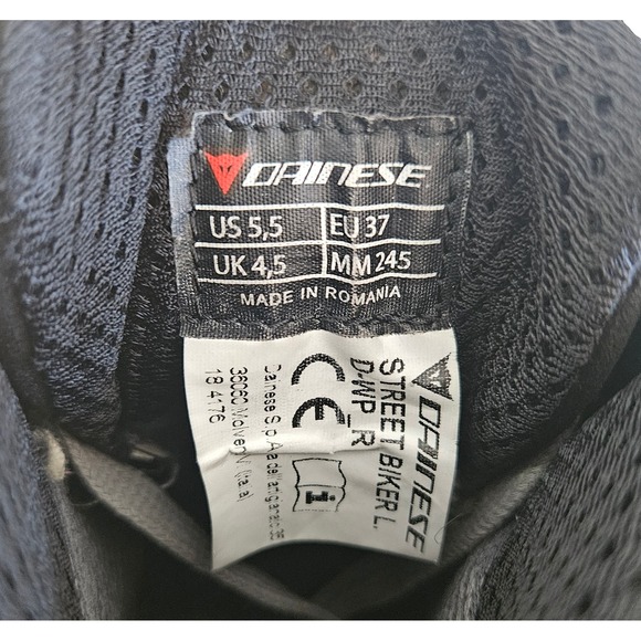 Dainese Street Biker Shoes Womens 5.5 Black Grey Suede Motorcycle Boots - Picture 8 of 8